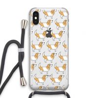 Doggy: iPhone X Transparant Hoesje met koord