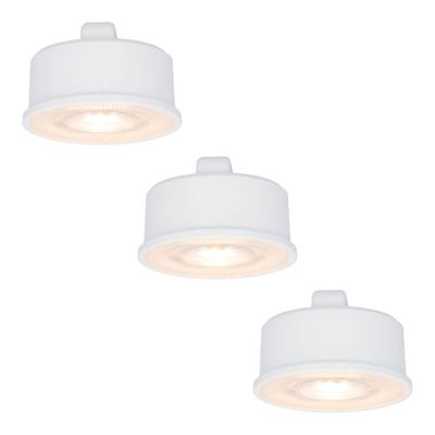 3x LED Module - Dimbaar - 3.8W 270lm - 2700K warm wit - Vervangt 50 Watt - GU10 fitting - Plat - Universele fitting