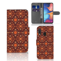 Samsung Galaxy A20e | Telefoon Hoesje | Batik Brown