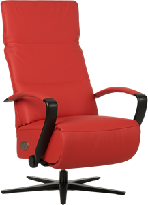 leren industriële relaxfauteuil Matrix - zithoogte laag - ( leer)