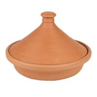 Tajine aardewerk - Agadir - terracotta - D26 x H17 cm - Oosterse stoofpan/kookpot