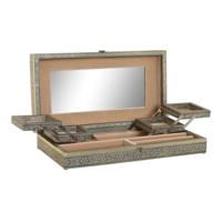 Items Sieradenkistje Emirates - 38 x 20 x 8 cm - goud - juwelenkistje met deksel - sorteer vakjes Items Sieradenkistje Emirates - 38 x 20 x 8 cm - goud - juwelenkistje met deksel - sorteer vakjes