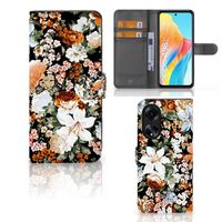 Hoesje voor OPPO A98 5G Dark Flowers - thumbnail