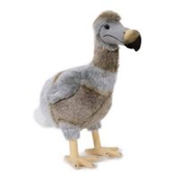 Pluche dodo bruin/grijs knuffel vogel 38 cm knuffeldieren   -