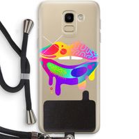 Lip Palette: Samsung Galaxy J6 (2018) Transparant Hoesje met koord
