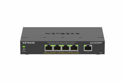 NetgearGS305EPP-100PES Switch Zwart