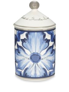 Dolce & Gabbana bougie parfumée à imprimé abstrait (340g) - Bleu