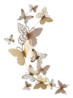 VLINDERS WANDPANEEL GOUD/ROZE C CM 59,5X4X111,5