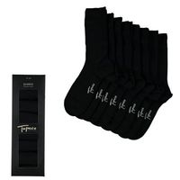 Topeco 8 stuks Men Bamboo Basic Crew Socks