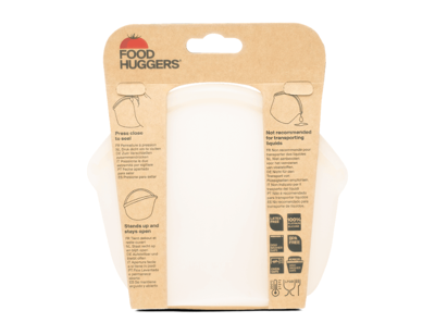 Food Huggers Herbruikbare bewaarzak - 400ml - champagne frost