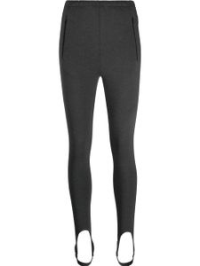 WARDROBE.NYC legging taille haute à détails sous-pieds - Gris