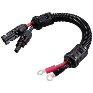 Solarstekker op M6-ringkabelschoen kabellengte 250 mm TC-12195640 Zwart, Rood TRU COMPONENTS Inhoud: 1 stuk(s)