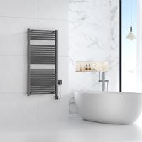 Wiesbaden Elara Elektrische Radiator - Smart WiFi - 118.5x60cm - Gunmetal PVD