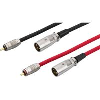 Monacor MCA-158 Audio Verbindingskabel [1x Cinch-stekker - 1x XLR-stekker] 1.5 m Rood/zwart