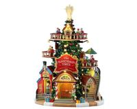 Kerstdorpminiatuur The Tannenbaum Tower Christmas Shops 23x26x37 cm - Lemax