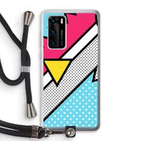 Pop Art #3: Huawei P40 Transparant Hoesje met koord