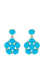 Irene Neuwirth boucles d'oreilles en or 18ct serties de turquoise - thumbnail