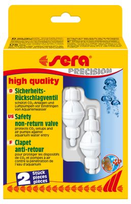 Sera High Quality Veiligheidsklep Set van 2 - Waterterugloopbescherming voor Alle Aquaria