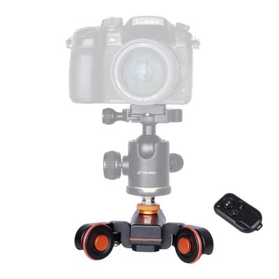 YELANGU L4X Camera wiel Dolly II elektrische bijhouden van schuif 3-wiel Video katrol rollen Dolly auto met afstandsbediening voor DSLR / Home DV-came