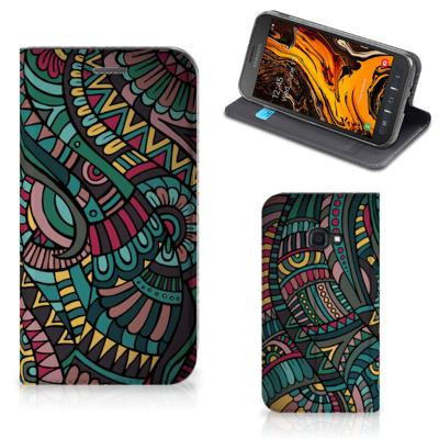 Samsung Galaxy Xcover 4s | Hoesje met Magneet | Aztec