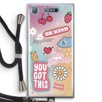 Positivity: Sony Xperia XZ1 Transparant Hoesje met koord