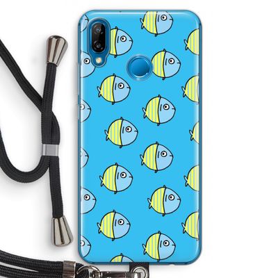 Visjes: Huawei P20 Lite Transparant Hoesje met koord