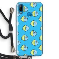 Visjes: Huawei P20 Lite Transparant Hoesje met koord