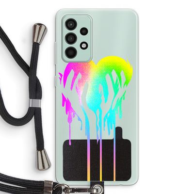 Hold My Heart: Samsung Galaxy A52s 5G Transparant Hoesje met koord