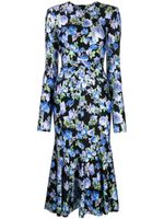 Philosophy Di Lorenzo Serafini robe longue froncée à fleurs - Bleu - thumbnail