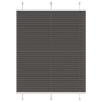 VidaXL Plissé rolgordijn 105x100cm stofbreedte 104,4cm polyester zwart