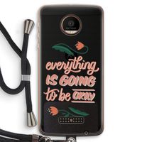 Optimistic flower girl: Motorola Moto Z Force Transparant Hoesje met koord