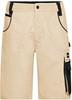 James & Nicholson JN835 Workwear Bermudas -STRONG- - Stone/Black - 52