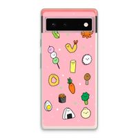 Happy bento friends: Google Pixel 6 Transparant Hoesje