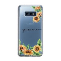 Zonnebloemen: Samsung Galaxy S10e Transparant Hoesje