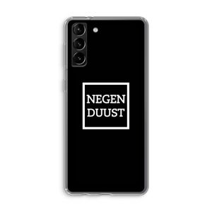 Negenduust black: Samsung Galaxy S21 Plus Transparant Hoesje