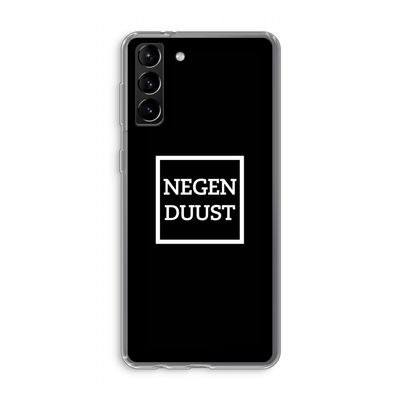 Negenduust black: Samsung Galaxy S21 Plus Transparant Hoesje