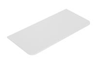 Topblad Wiesbaden Novira 100x48 cm Afgeronde Hoeken Mat Wit