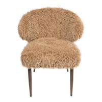 Ares Eetkamerstoel Haar Bruin (set van 2)