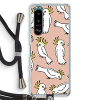 Papegaai: Sony Xperia 5 III Transparant Hoesje met koord