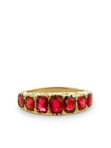 Pragnell Vintage bague en or 18ct sertie de rubis (1837-1890)