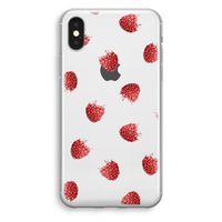 Framboosjes: iPhone X Transparant Hoesje Framboosjes: iPhone X Transparant Hoesje