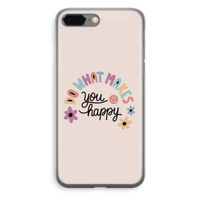 Happy days: iPhone 8 Plus Transparant Hoesje