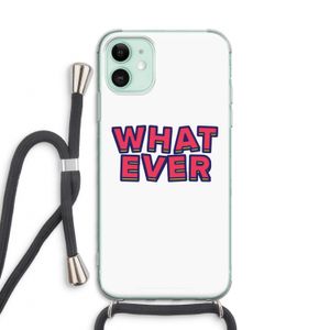Whatever: iPhone 11 Transparant Hoesje met koord