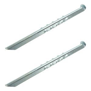Grondpennen/tentharingen van metaal - 40 cm - 2x stuks - XXL size - Kampeer artikelen