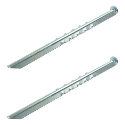 Grondpennen/tentharingen van metaal - 40 cm - 2x stuks - XXL size - Kampeer artikelen