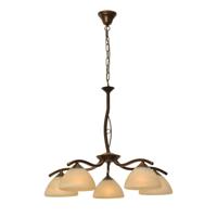 Masterlight Eetkamer hanglamp Bolzano 5-lichts bronsbruin 2938-21-34