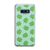 Groene blaadjes: Samsung Galaxy S10e Transparant Hoesje