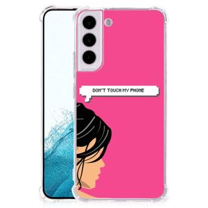 Samsung Galaxy S22 Anti Shock Case Woman Don't Touch My Phone