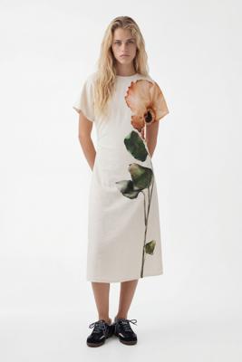 Bloemenjurk - BROWN - S