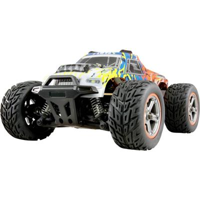 Amewi Blauw, Oranje Brushed 1:20 RC modelauto voor beginners Elektro Monstertruck 4WD RTR Met lichteffect